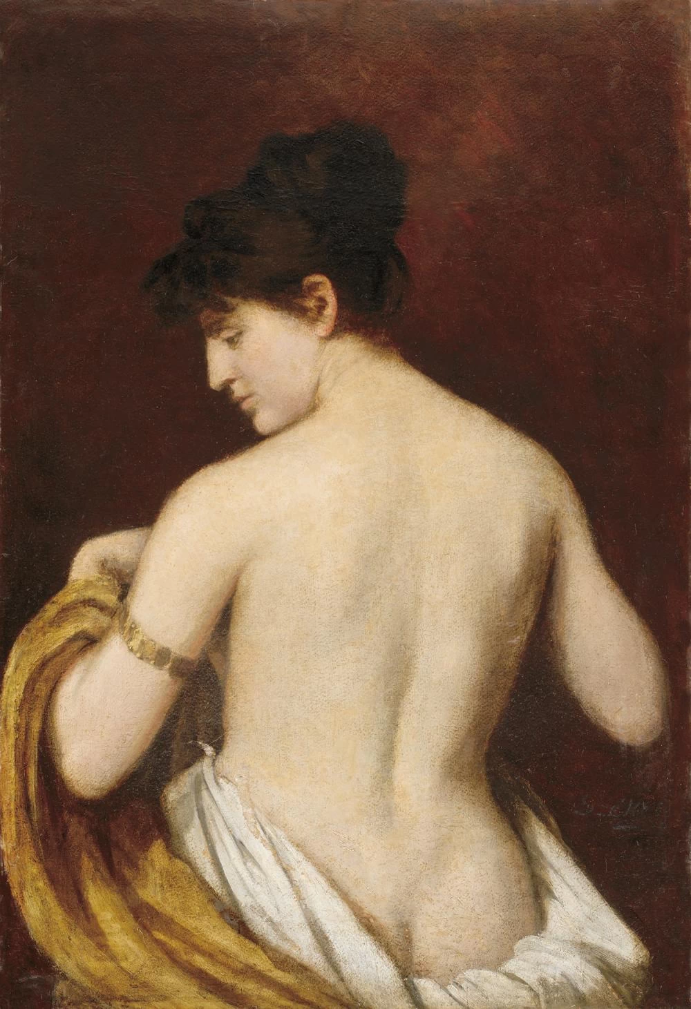 Donna seminuda
